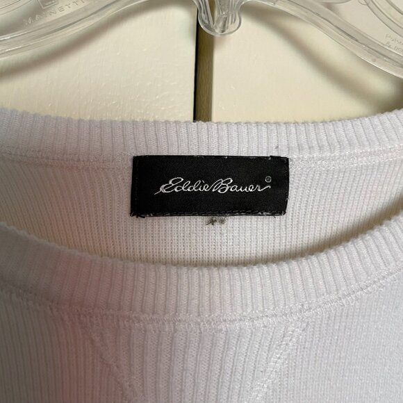 Eddie Bauer Winter White Long Sleeve Sweater* - Picture 2 of 3